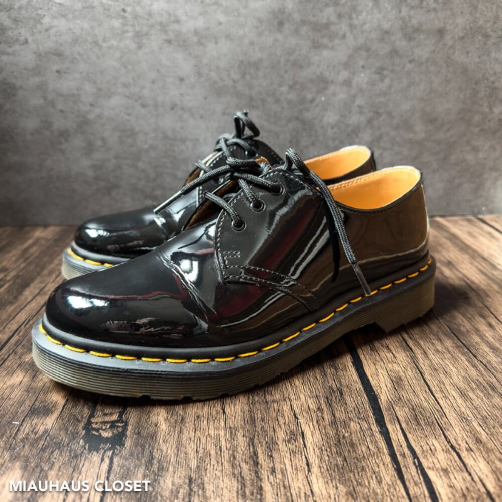 Dr. Martens Doc Martens black patent leather 1461 oxford shoes sz 7